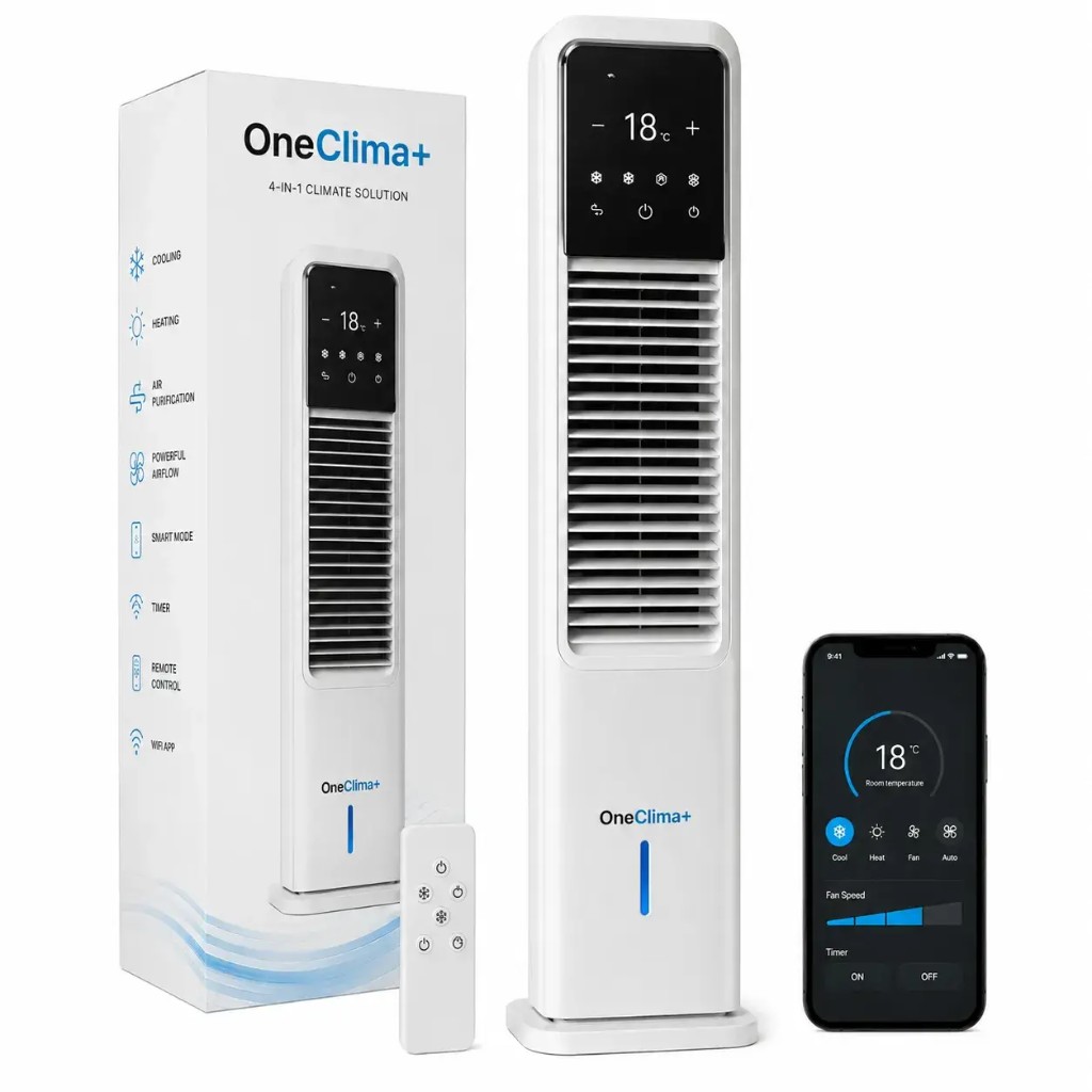 Contenuto confezione OneClima+ climatizzatore 4 in 1