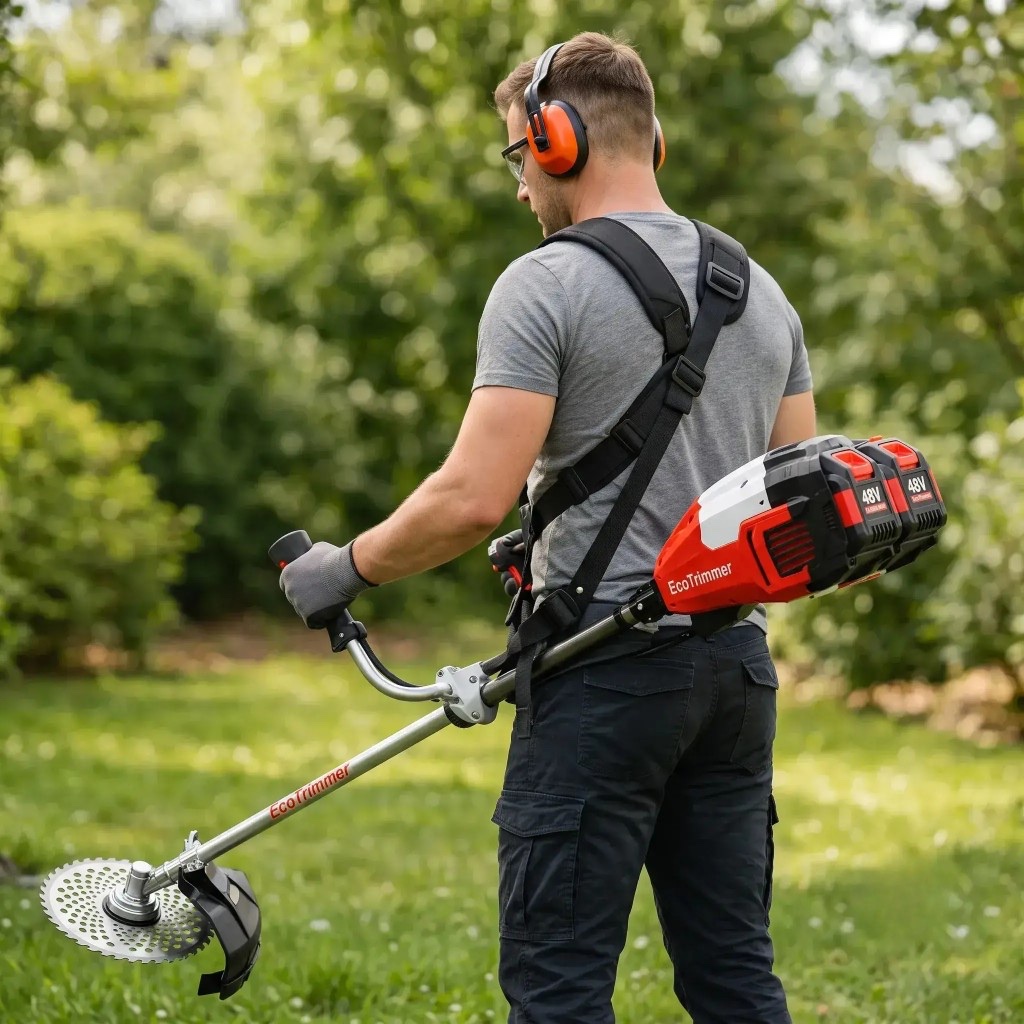 EcoTrimmer con cinghia di sostegno ergonomica