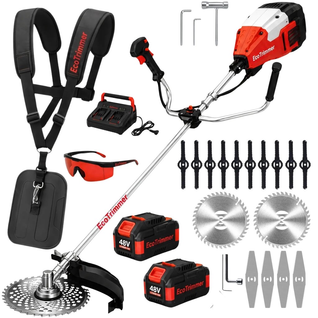 EcoTrimmer decespugliatore a batteria 1800 W